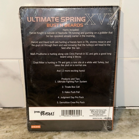 Knight & Hale Ultimate Spring XVI DVD BUSTIN BEARDS 16 Turkey Hunts SEALED! - Picture 4 of 4